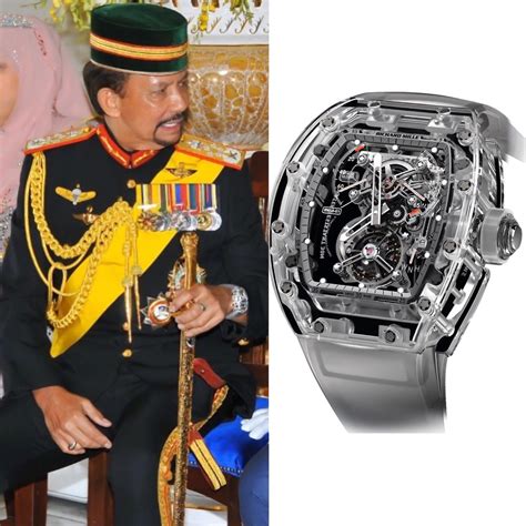 sultan of brunei richard mille|Sultan Of Brunei Hassanal Bolkiah Richard Mille Sapphire.